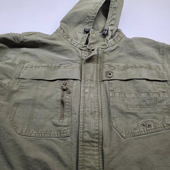 Territory Ahead Cargo Utility Jacket Men XL Outdoor Rugged Adventure Stain Read - Picture 5 of 16